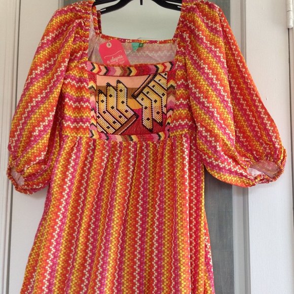 FARM Rio + Yawanawa Embroidered Banana Da Terra Maxi Dress - Picture 8 of 15